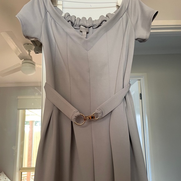 ASOS Grey Dress Sz 12 - Picture 3 of 5